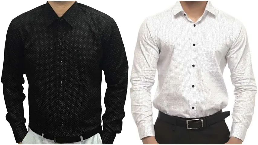 Regular Fit Casual Shirt Pack Of 2