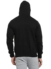 CYCUTA Men's Plain Full Sleeves Regular Fit Cotton Ziper Hoodie Sweatshirt for Men (Multicolor and Size M=38,L=40,XL=42) (Black, S)-thumb3