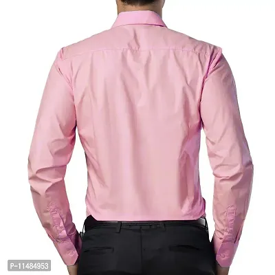 CYCUTA Cottton Shirts for Men,Formal Use Shirts for Men, Available Sizes M=38,L=40,XL=42 (Pink, Small)-thumb3