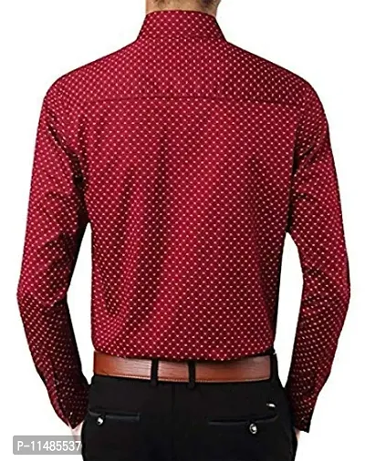 CYCUTA Men's Regular Fit Shirt (JGJFHKP-7810_Maroon_L)-thumb3