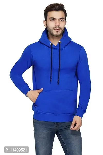 Super weston Plain Sweatshirts for Men,Fully Wool Sweatshirt,Regular Wear Sweatshirt, M=38,L=40,XL=42 (Blue, Small)