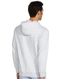 CYCUTA Men's Plain Full Sleeves Regular Fit Cotton Ziper Hoodie Sweatshirt for Winter wear (Multicolor and Size M=38,L=40,XL=42) (LightGray, M)-thumb2