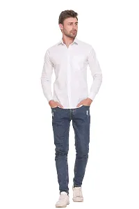 CYCUTA Polka Print Cottton Shirts for Men,Pure Cotton Shirts for Men, Available Sizes M=38,L=40,XL=42 (White, Large)-thumb3