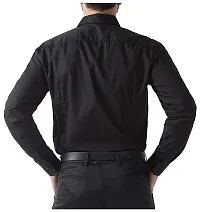 Men's Plain Full Sleeve Shirts for Men for Formal Wear Cotton Shirts,Available Sizes M=38,L=40,XL=42 (S, Black)-thumb2