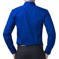 Men's Plain Full Sleeve Shirts for Men for Formal Wear Cotton Shirts,Available Sizes M=38,L=40,XL=42 (M, Blue)-thumb2