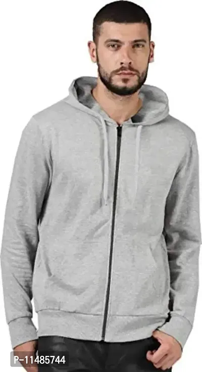 CYCUTA Latest Collection Sweatshirts for Men for Regular Use (Large, Grey)
