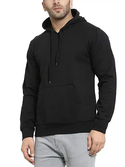 CYCUTA Latest Fashion Sweatshirts for Men for Regular Wear (Medium, Black)