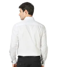 CYCUTA Plain Cottton Shirts for Men,Pure Cotton Shirts for Men, Available Sizes M=38,L=40,XL=42 (White, Small)-thumb2
