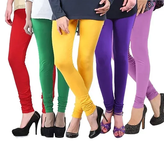 Buy Classic Viscose Solid Legging for Women, Pack of 5 Online In