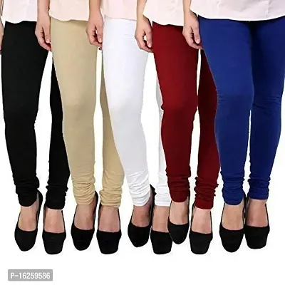 Buy Women Skinny Fit Cotton Summer Wear Full Length Churidar Legging Summer  Wear (Combo-5) Online In India At Discounted Prices