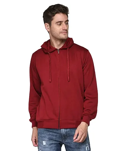 Mens Regular Fit Full Sleeve Zipper Men