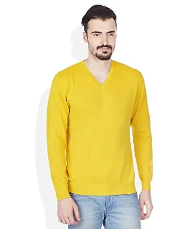 ZAKOD Men's V-Neck Warm Woollen and Comfortable Winter wear Full Sleeve Sweater for Men/All Colours & Sizes Available M=38,L=40 XL=42
