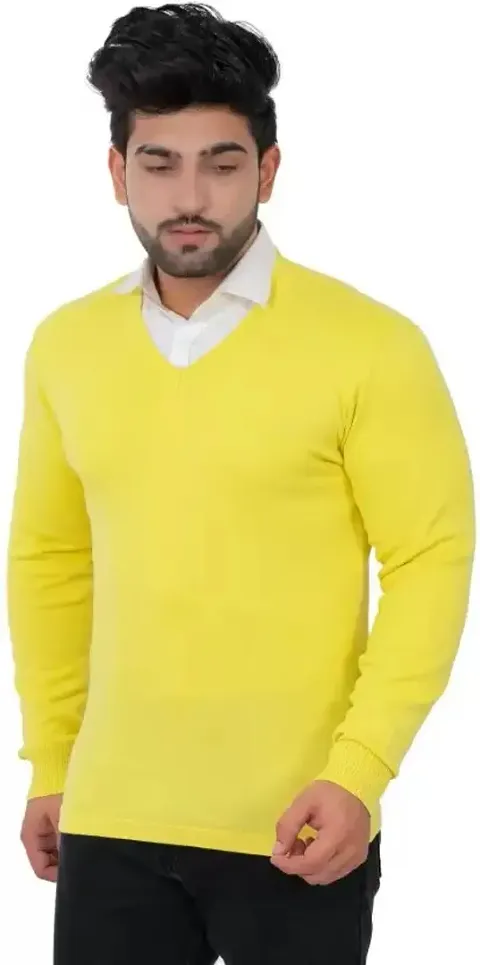 ZAKOD Men's Wool V-Neck Sweater