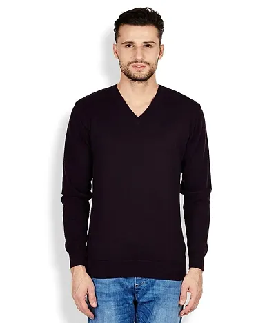 ZAKOD Full Sleeve Slim Fit Sweater for Men,100% Wool Sweater,Formal Wear Sweater, M=38",L=40",XL=42"