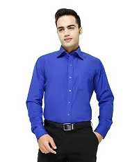 Men's Regular Fit Full Sleeve Cotton Summer Wear Formal Combo-2 Shirt-thumb1