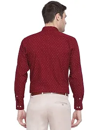 Men's Regular Fit Full Sleeve Cotton Summer Wear Dot Print Shirt - Pack of 3-thumb2