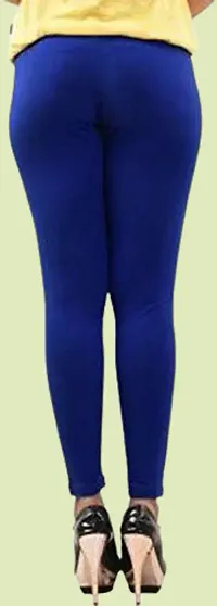 Women's Regular Fit Full Length For Free Size Cotton Churidar Leggings Pack of 12-thumb2