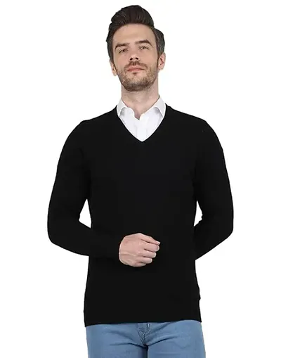 V-Neck Comfortable Winter wear Full Sleeve Sweater for Men