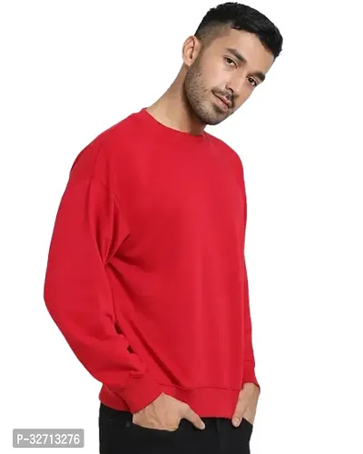 Stylish Fleece Solid Sweatshirt for Men-thumb3