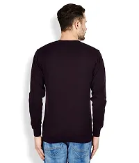 Men's Regular Fit Full Sleeve Winter Wear V-neck Woolen Sweater (Black)-thumb1