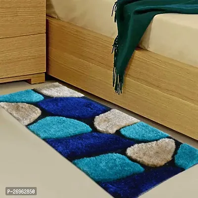 Rectangular Machine Made Polyester Tufted Rug Runner Carpet for Bedroom, Hall,Living and Drawing Room with Door Mat-thumb0