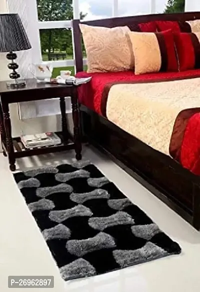 Shaggy Bed Side Runner Home Living Office Restaurant Runner Floor Mat-thumb0