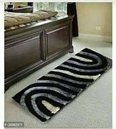 Home Polyester Anti Skid Bedside Runner Shaggy Carpet for Your Room Enterance, Living Room, Office  Bedroom