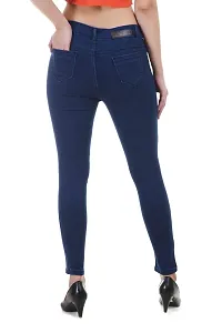 DreiMaster Vintage Women Skinny Mid Rise Dark Blue Jeans Regular Comfortable Jeans-thumb4