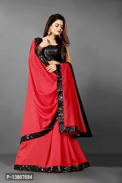 Jogi Women's Silk Saree With Unstitched Blouse Pices (Sangini Red)-thumb5