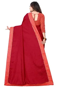 Jogi Women's Silk Saree With Unstitched Blouse Pices (Ruhani Maaroon)-thumb1