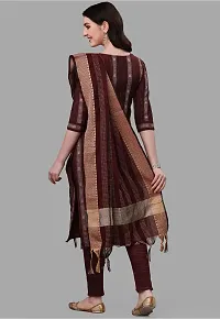 Cotton Printed Kurta With Pant And Dupatta Set-thumb2