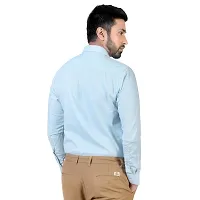 Comfortable Blue Cotton Blend Long Sleeves For Men-thumb1