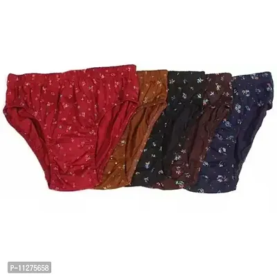 Womens Hipster Multicolor Cotton Linen Panty (Pack of 5)