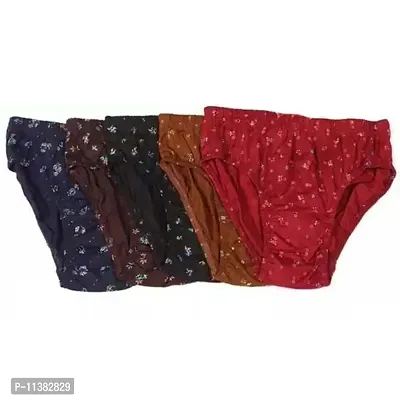 Women Hipster Multicolor Cotton Linen Panty (Pack of 5)