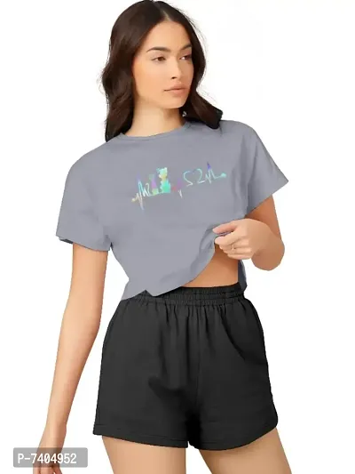 Women Printed Crop Top