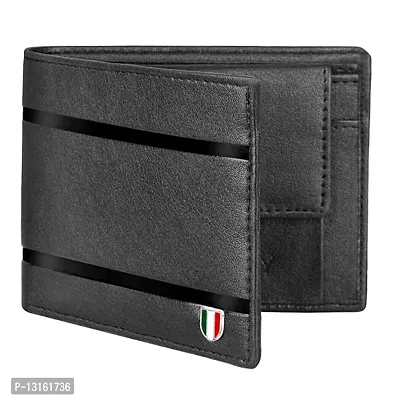 Designer Black Leather Solid Card Holder For Men-thumb0