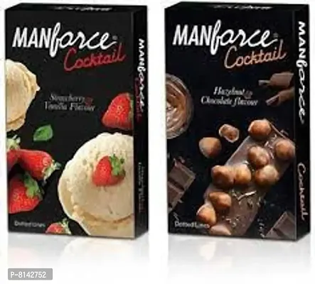 MANFORCE Strawberry-Vanilla  Chocolate-Hazelnut Cocktail Combo (20 Condoms)-thumb0