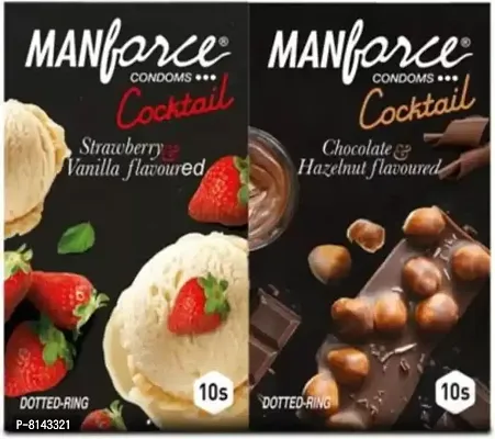 MANFORCE Cocktail Combo Pack (Hazelnut, Chocolate, Strawberry, Vanilla) C