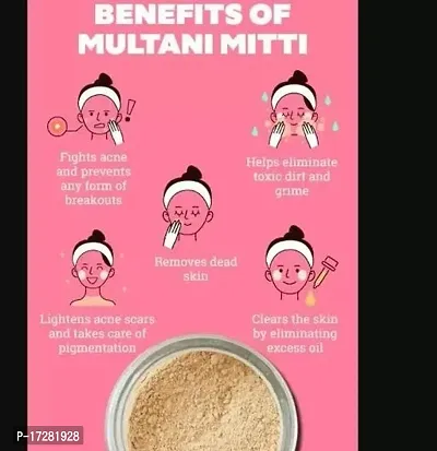 Premium Multani Mitti For face pack 1kg-thumb2