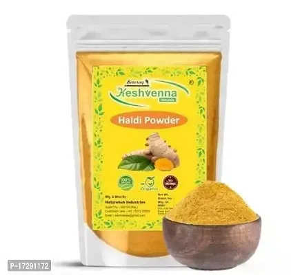 keshvenna naturals 100% Pure Organic haldi powder, Wild Kasturi Termeric Powder,Skin Care Plus 100gm-thumb0