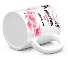 TrendoPrint Happy 25th Marriage Anniversaries GIfts To The World's Best Husband  Wife White Coffee Mug 350ml (11oz) With Keychain (HA1177)-thumb3