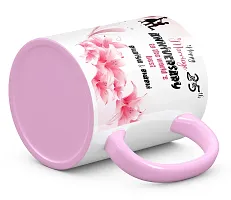 TrendoPrint Happy 25th Marriage Anniversaries GIfts To The World's Best Bhaiya  Bhabhi Pink Coffee Mug 350ml (11oz) (HA752)-thumb3