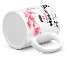 TrendoPrint Happy 25th Marriage Anniversaries GIfts To The World's Best Friend White Coffee Mug 350ml (11oz) With Keychain (HA1171)-thumb3