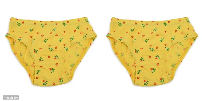 Comfortable Yellow Cotton Panty For Women Pack Of 2-thumb0