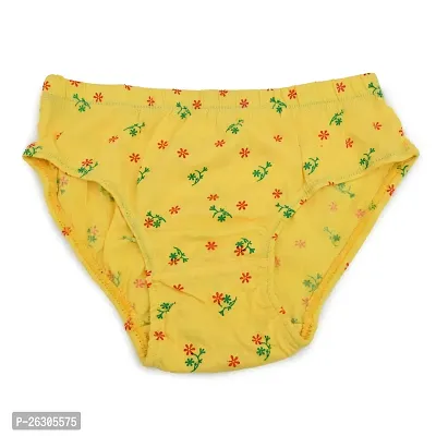 Comfortable Yellow Cotton Panty For Women-thumb0