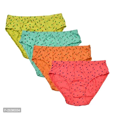 Comfortable Multicoloured Cotton Panty For Women Pack Of 4-thumb0