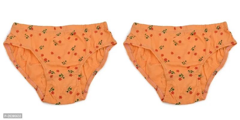 Comfortable Orange Cotton Panty For Women Pack Of 2