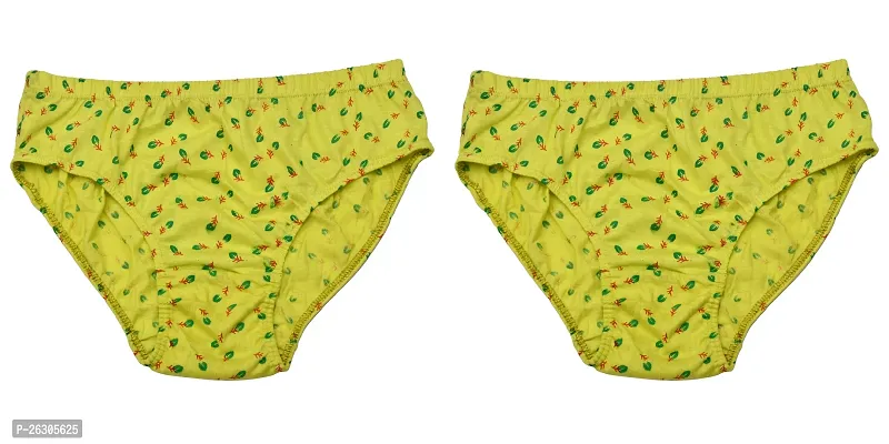 Comfortable Yellow Cotton Panty For Women Pack Of 2