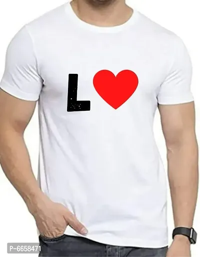 Elegant White Polyester Printed Round Neck Tees For Men-thumb0