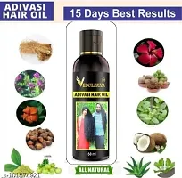 Adivasi Hair Oil- 60 ml for Women and Men for Shiny Hair Long - Dandruff Control - Hair Loss Control - Long Hair - Hair Regrowth Hair Oil with Goodness of Bhringraj and Loki, Oil Hair ( 100 % Ayurvedi-thumb2